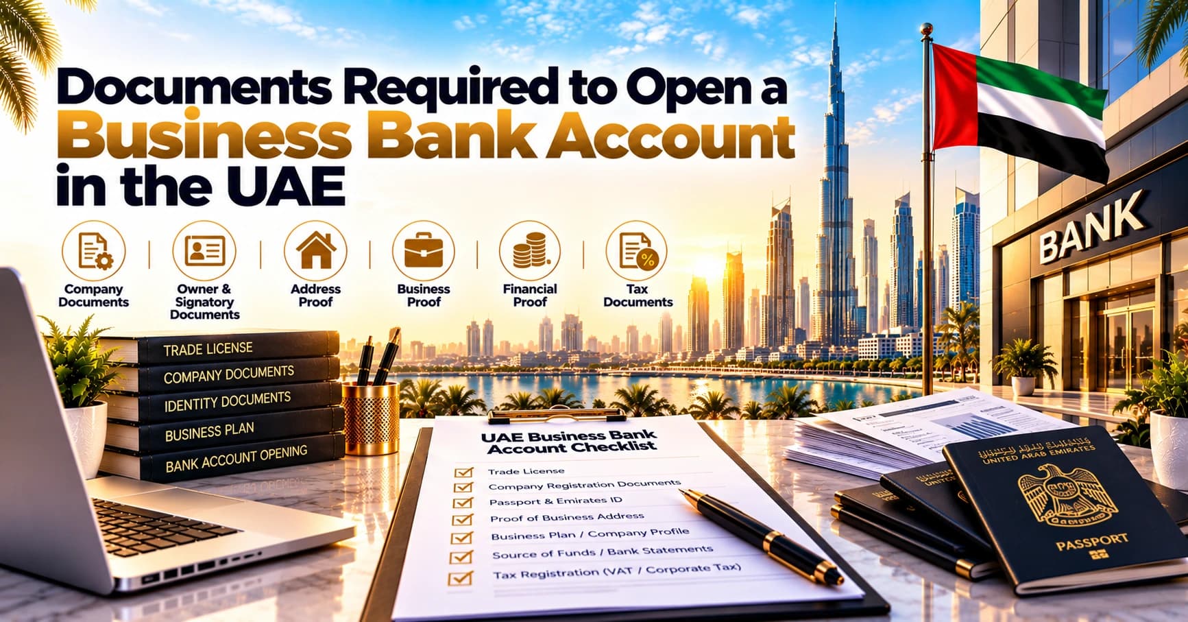 Documents Required to Open a Business Bank Account in the UAE