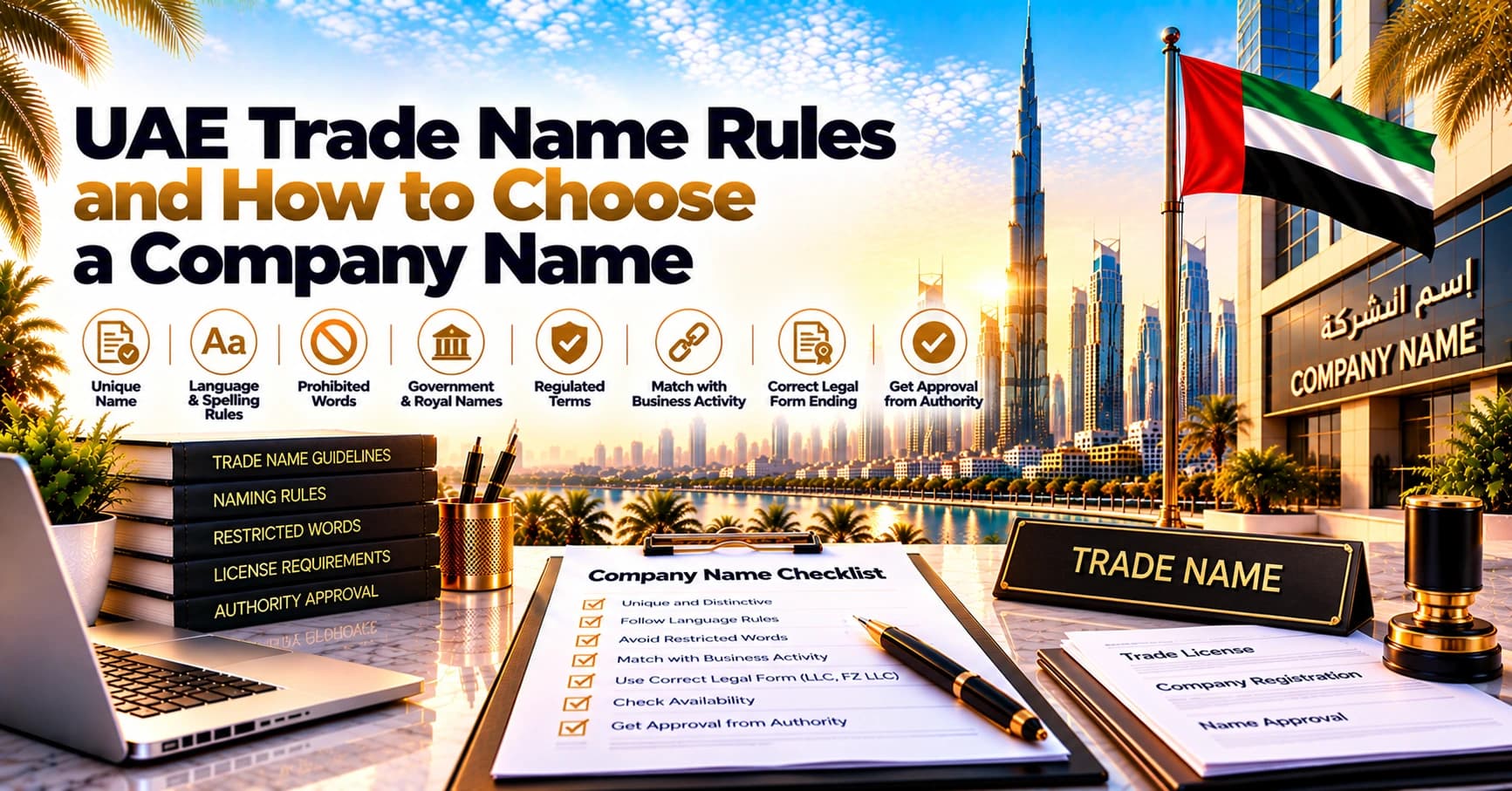UAE Trade Name Rules and How to Choose a Company Name